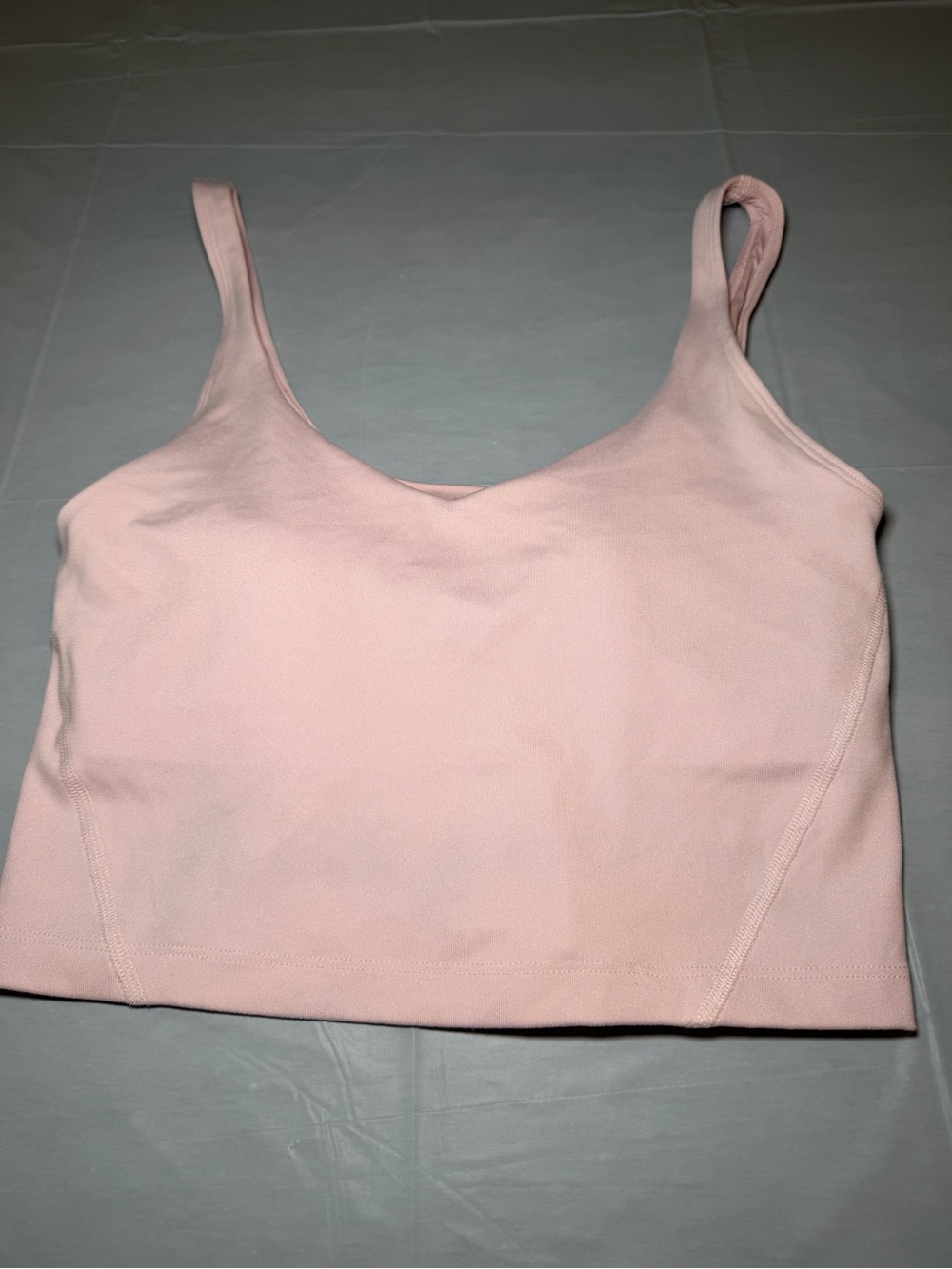 Gilly Hicks Recharge Light Pink Seamless Crop Sports Bra